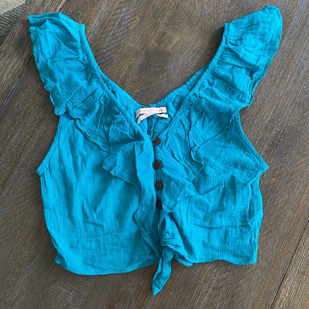 Teal/turquoise UO top